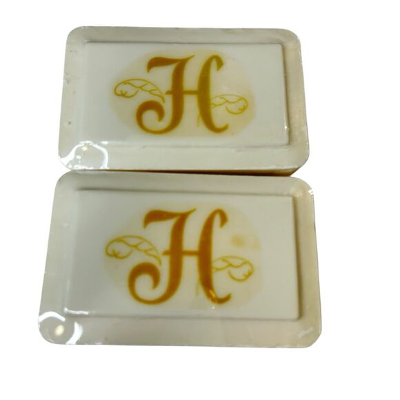 Katherine Gray French Milled Hand Soap Letter H Monogram 2 Sealed Soaps Vtg - Picture 5 of 6